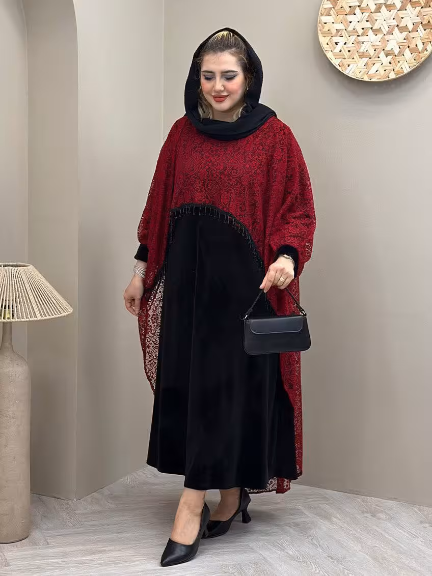 ست مخمل سورمه زیره مخمل رویه گیپور