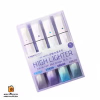 هایلایتر مینیمال 4 رنگ بنفش پاستلی