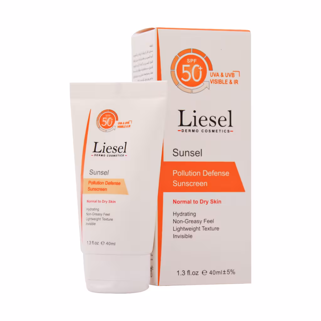 کرم ضد آفتاب SPF50 بی رنگ مناسب پوست نرمال تا خشک لایسل حجم 40 میلی لیتر