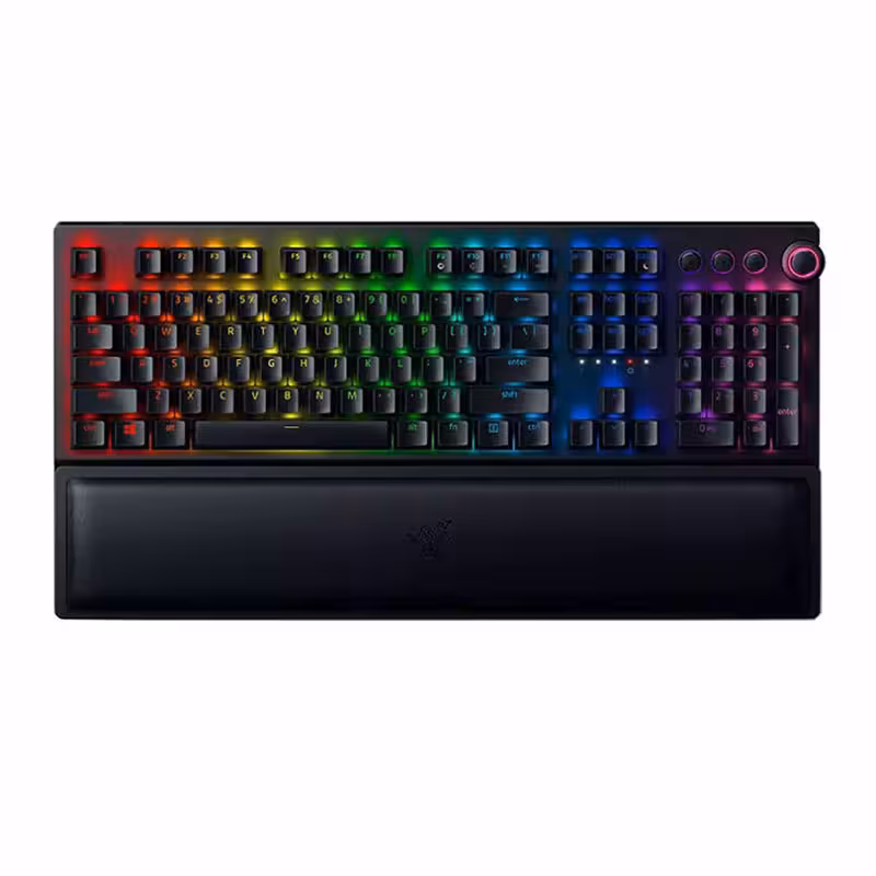 کیبورد بی سیم گیمینگ ریزر BlackWidow V3 Pro Yellow Switch