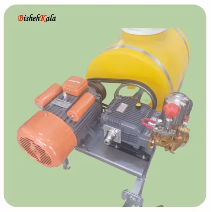 سمپاش صد لیتری فرغونی برقی همراه با شیلنگ و لانس