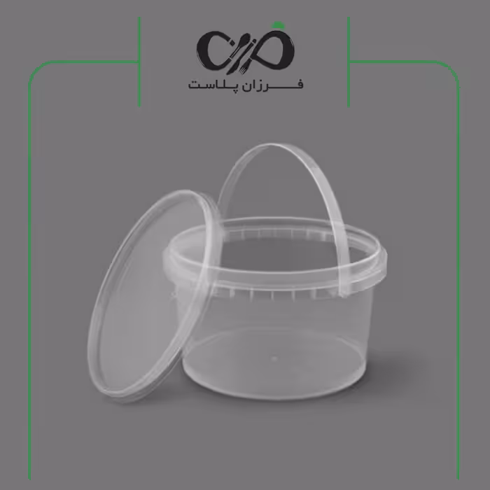 ظرف یکبار مصرف مایکروویوی گرد 900cc پولاد پویش با درب (240عددی)