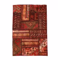 فرش دستباف یک و نیم متری مدل چهل تیکه کد 4030234