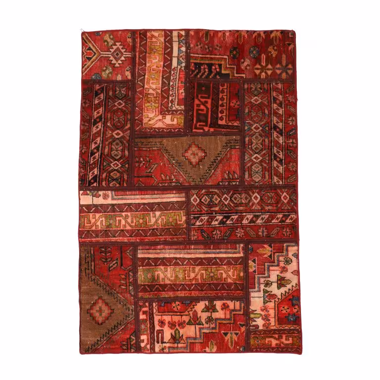 فرش دستباف یک و نیم متری مدل چهل تیکه کد 4030234