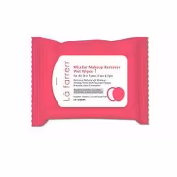 دستمال مرطوب آرایش پاک کن مخصوص انواع پوست لافارر