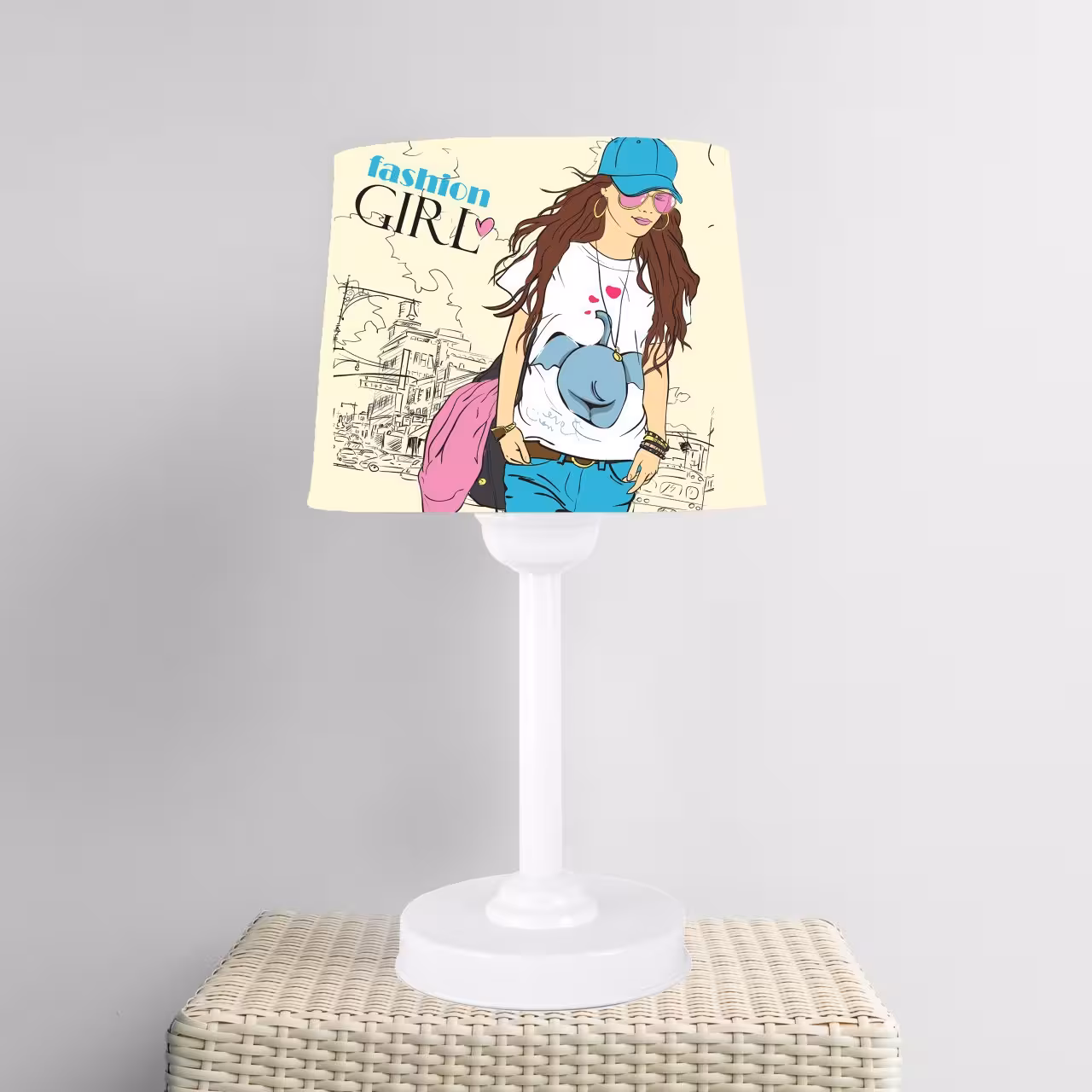 آباژور بچگانه طرح دختر فشن کد A1706