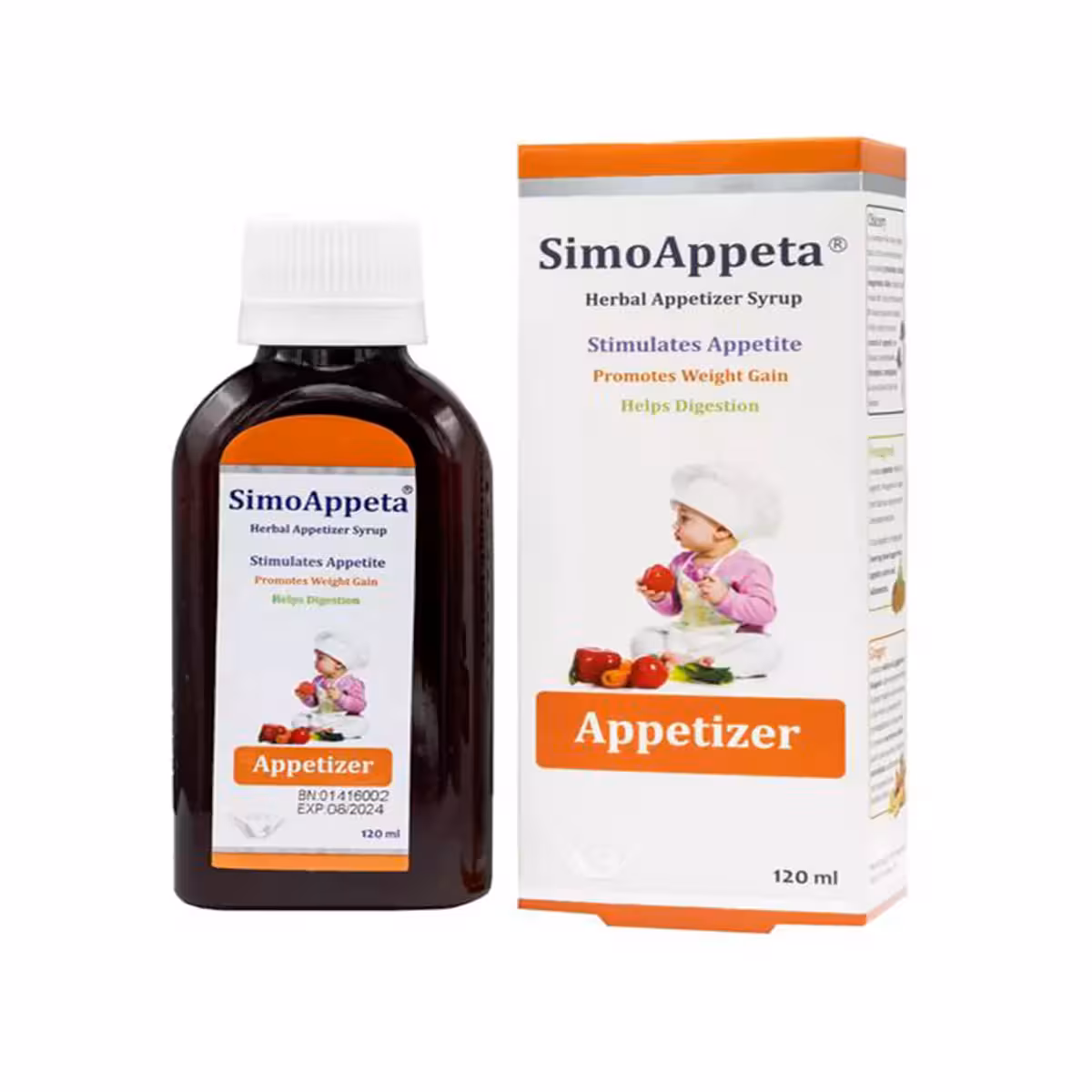 شربت سیمو اپتا حجم 120 میلی لیتر سیمرغ دارو عطار