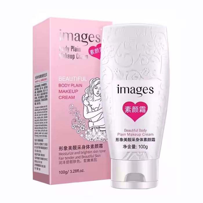 کرم سفید کننده فوری و آبرسان بدن  IMAGES BODY PLAIN MAKEUP CREAM