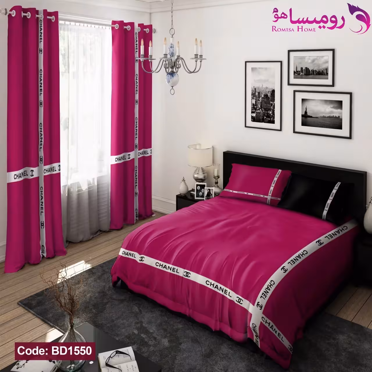 روتختی طرح CHANEL برند دکو کد BD1550