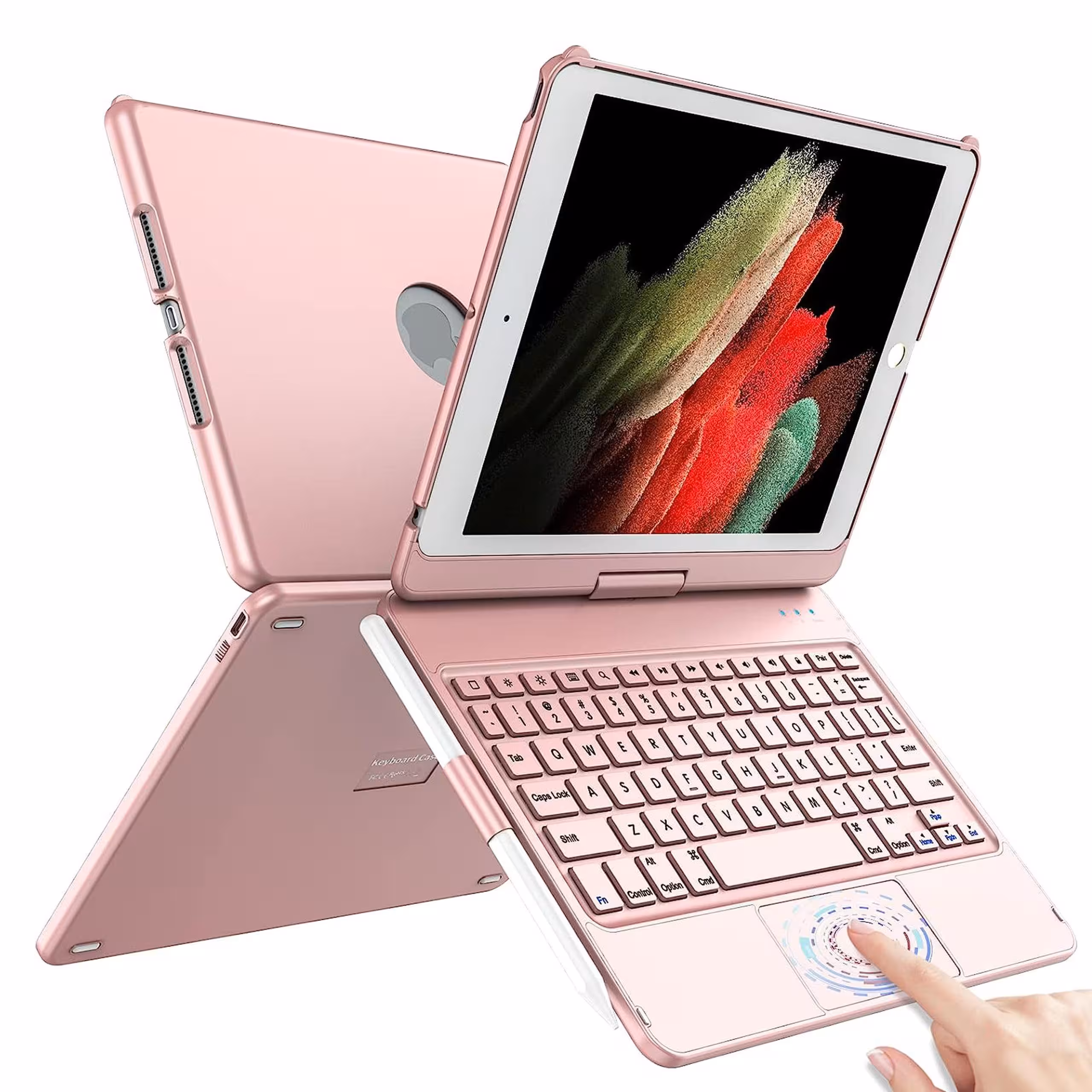 قاب کیبورد آیپد Touchpad Keyboard Case for iPad 10.2 9th/8th/7th Gen