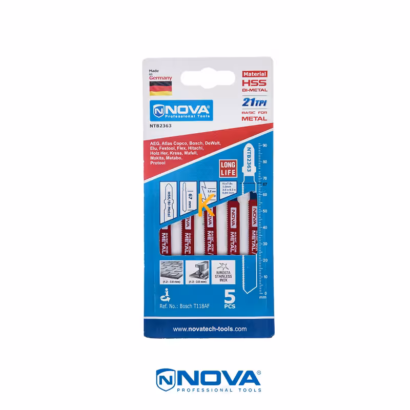 تیغه اره عمودبر مدل NTB 2363 بسته 5 عددی نووا NOVA