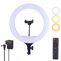رینگ لایت Zeus مدل YQ-420A به همراه هولدر موبایل و ریموت کنترل