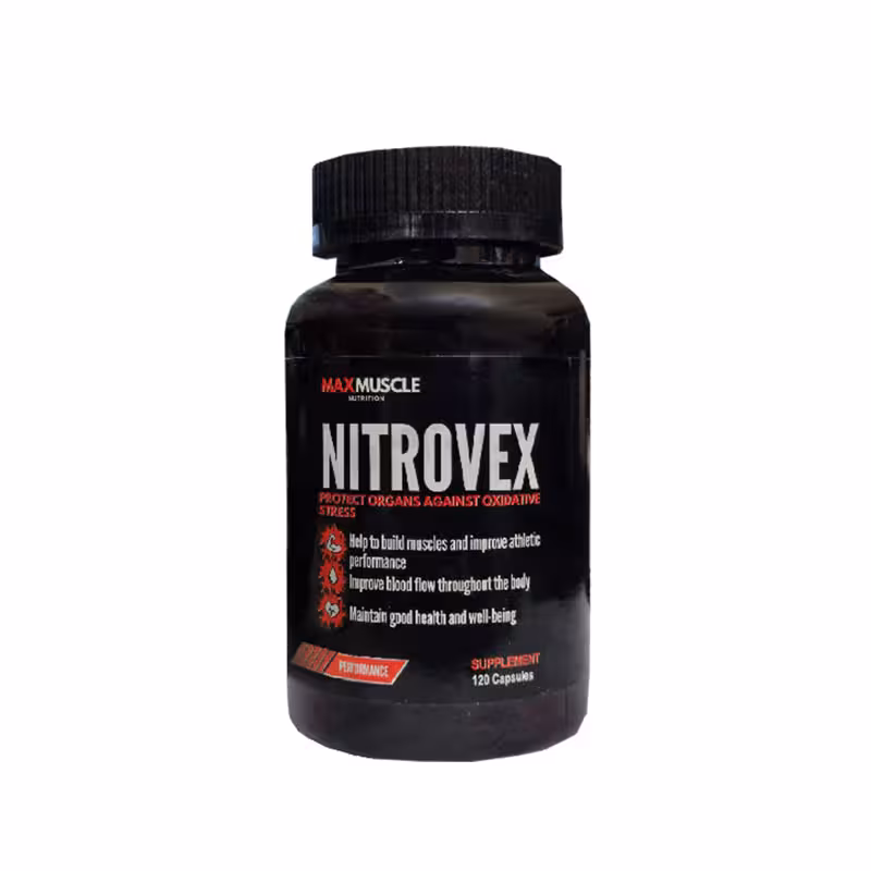 کپسول نیترووکس مکس ماسل 120 عدد | Max Muscle Nitrovex
