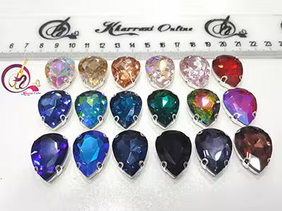 نگین پایه دار اشک 23*16