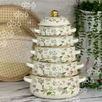 قابلمه لعابی 5سایز گلدار 171