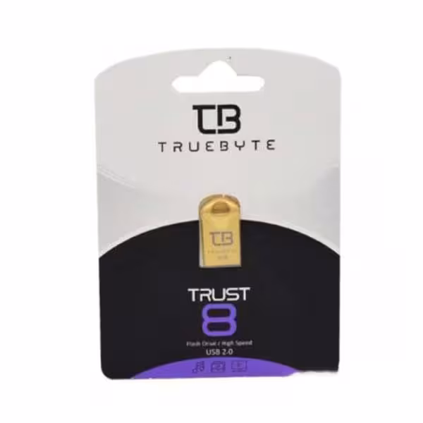 فلش تروبایت مدل Trust ظرفیت 8 گیگ   گارانتی مادام العمر