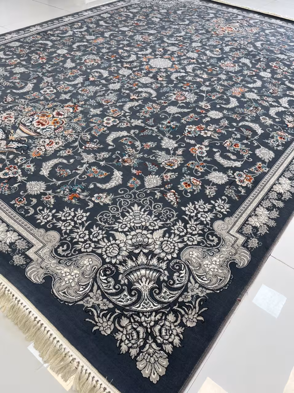 فرش ماشینی کاشان700شانه تراکم 2550صددرصد اکرولیکA