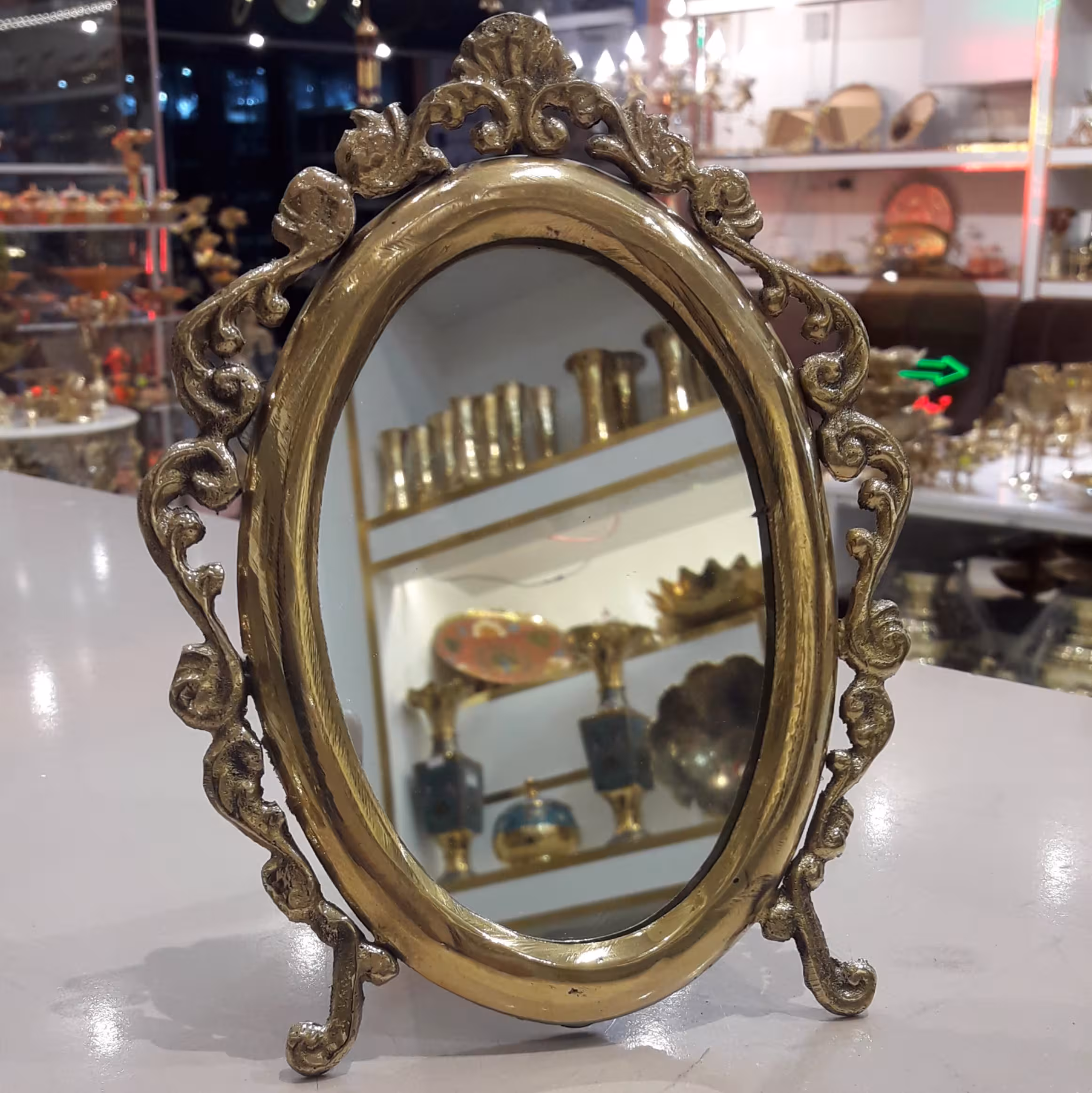 آینه برنجی 15 سانت