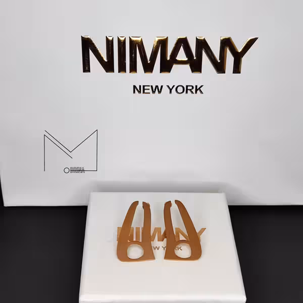 گوشواره نیمانی رزگلد