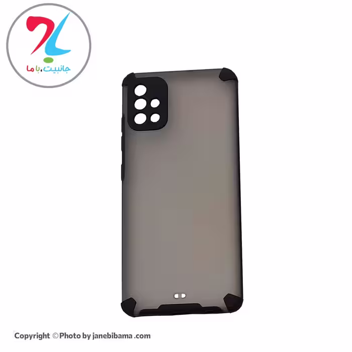 قاب گوشی سامسونگ samsung A51 مدل پشت مات دور رنگی - مشکی