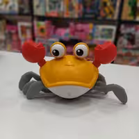 اسباب بازی خرچنگ موزیکال شارژی و دارای سنسور مانع و کابل شارژUSB کد QC-1Y