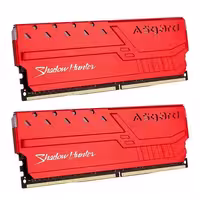 رم دسکتاپ ASGARD، مدل SHADOW HUNTER J1، 16GB، 3200MHz RGB، رنگ قرمز