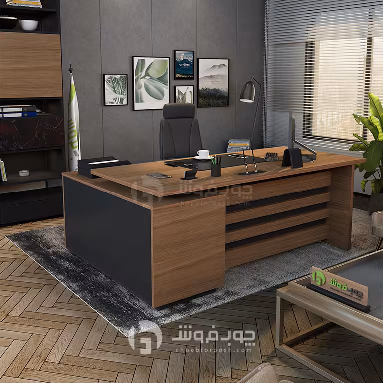 میز مدیریتی چوب فروش کد MT600