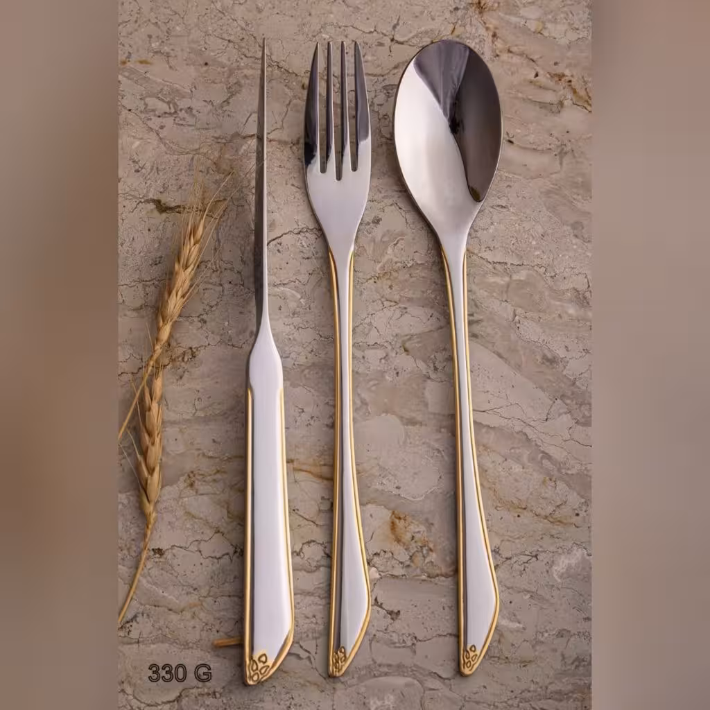 سرویس قاشق چنگال 110 پارچه 24 نفره ویکتوریا مدل 330g   هارد باکس