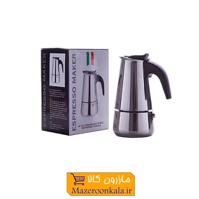 قهوه جوش و اسپرسوساز روگازی استیل 2 کاپ HGJ-009