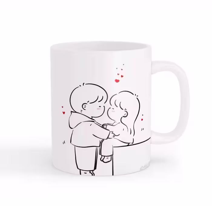 ماگ طرح زوج عاشقانه 011