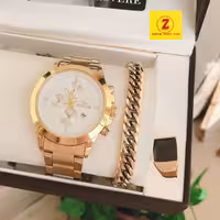 ست ساعت و دستبند انگشتر مردانه 790890990