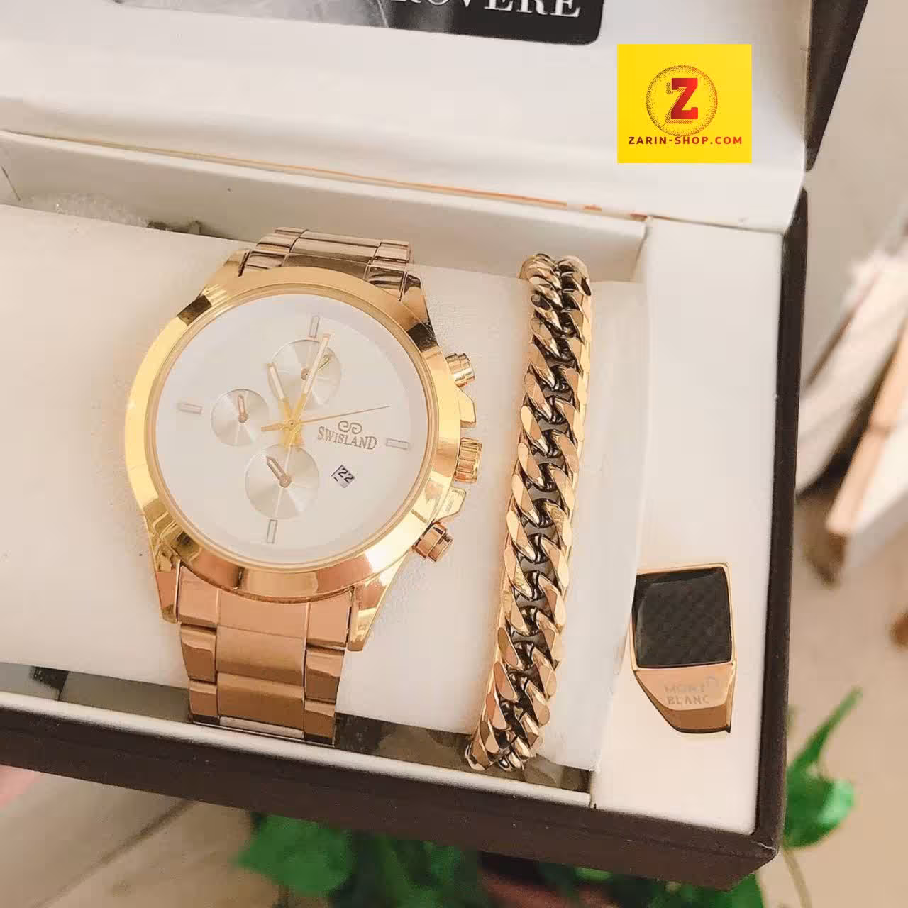ست ساعت و دستبند انگشتر مردانه 790890990