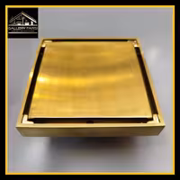 کف شور سرامیک خور برنجی سایز 10*10 طلا مات لوکس