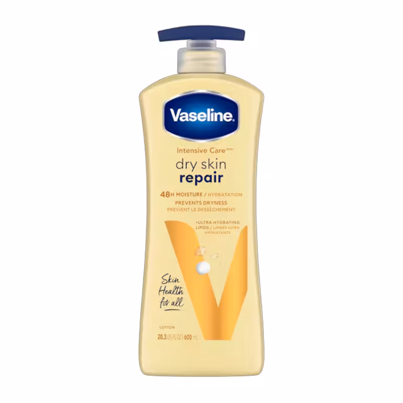 لوسیون بدن وازلین Vaseline مدل Dry Skin Repair حجم 600ml