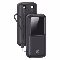 پاوربانک یوسمز مدل CD212-20W، ظرفیت 20000 میلی‌آمپر ساعت، تکنولوژی 0.Quick Charge 3، شارژ ایمن (MultiProtect)، مقاوم در برابر ضربه، فناوری USB PD، پشتیبانی از فناوری شارژ سریع کوالکام (QC)، جنس بدنه پ