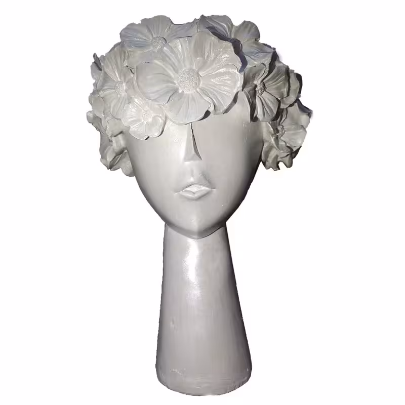 مجسمه طرح فرشته تاج گلدارمدل B