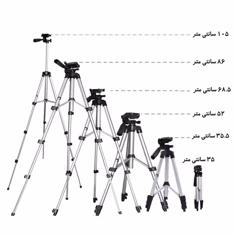 پایه نگهدارنده گوشی  3120 و 3110 تریپاد tripod(سه پایه نگهدارنده گوشی موبایل فیلم برداری عکاسی همسفر منوپاد طرح و مدل)