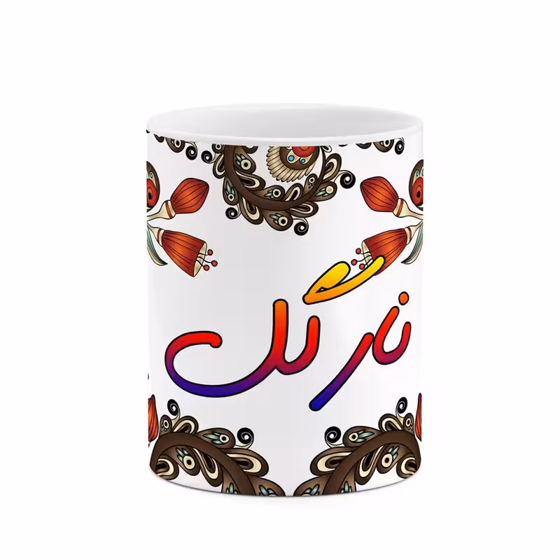 خرید ماگ-لیوان    اسم نارگل  سنتی گل و بته کد mgh47901