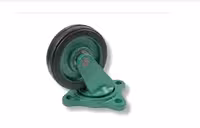 چرخ گردان چدنی سبز لاستیکی پارس 20 سانتی متری