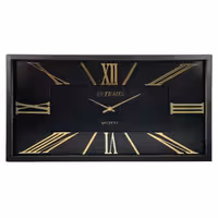 ساعت دیواری آرتمیس مدل 2027 مشکی(زه مشکی و صفحه مشکی) و اعداد گلد(طلایی)