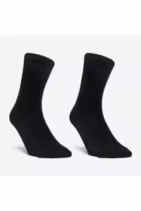 مردانه و زنانه جوراب های ورزشی DOMYOS کنسرت طولانی 2 بسته سیاه Decathlon