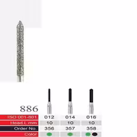 فرز الماسی دسته نقره ای BTM مدل Cylinder End Conical 135′ 886 - فروشگاه تخصصی دندانپزشکی سپیرا