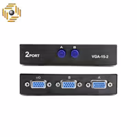 سوئیچ 2 پورت کلیددار دستی VGA KVM دی نت