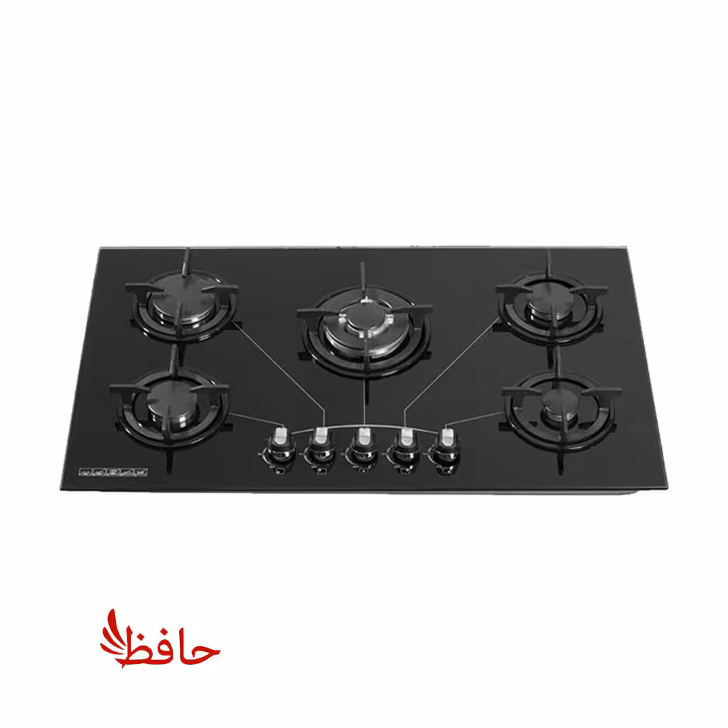 اجاق گاز صفحه ای شیشه ای پنج شعله پرنس مدل آروین