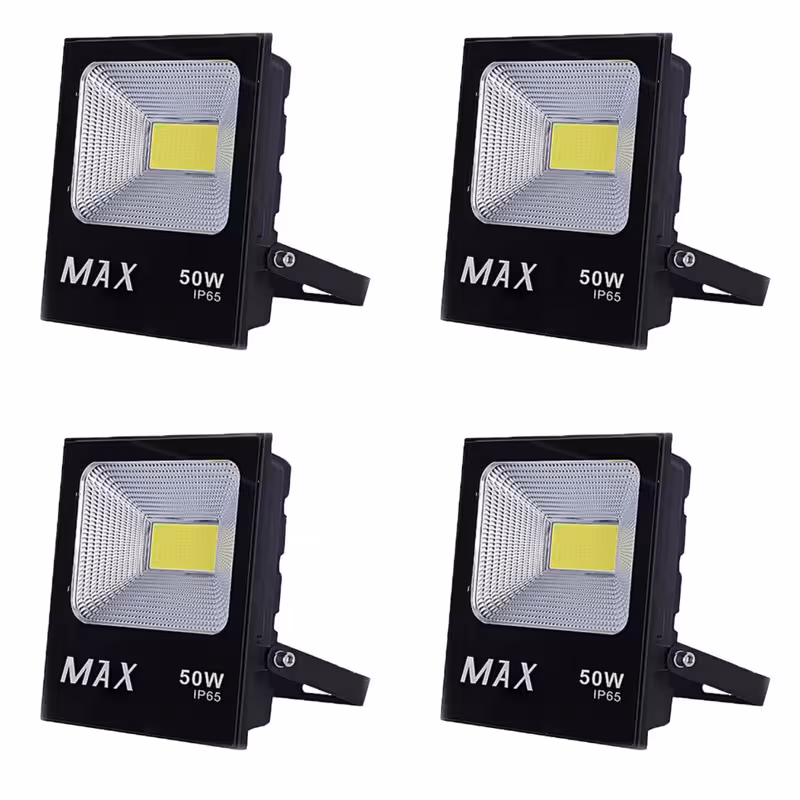 پرژکتور ال ای دی 50 وات مکس کد B بسته 4 عددی