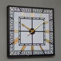 ساعت دیواری مدل لیا پلاس ( Leah) — روکش طلا   LED   قابل سفارش سایز و رنگ