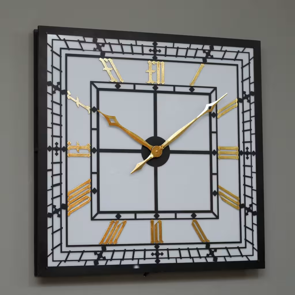 ساعت دیواری مدل لیا پلاس ( Leah) — روکش طلا   LED   قابل سفارش سایز و رنگ