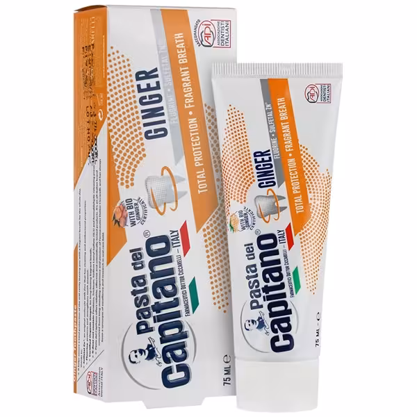 خمیردندان زنجبیل پاستا دل کاپیتانو 75 میلی لیتر | PASTA DEL CAPITANO Ginger Toothpaste 75ml