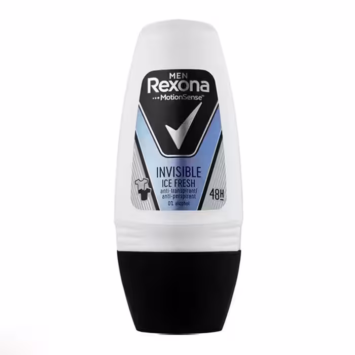 دئودرانت رولی مردانه رکسونا Rexona مدل Invisible Ice Fresh