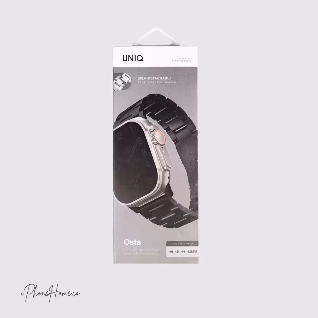 بند اپل واچ یونیک Osta مشکی سایز 49/45/44mm (7146)